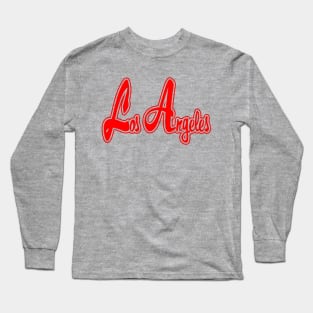 Los Angeles Red Long Sleeve T-Shirt